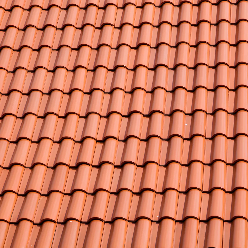 Image representing terracotta clay tile roof on home