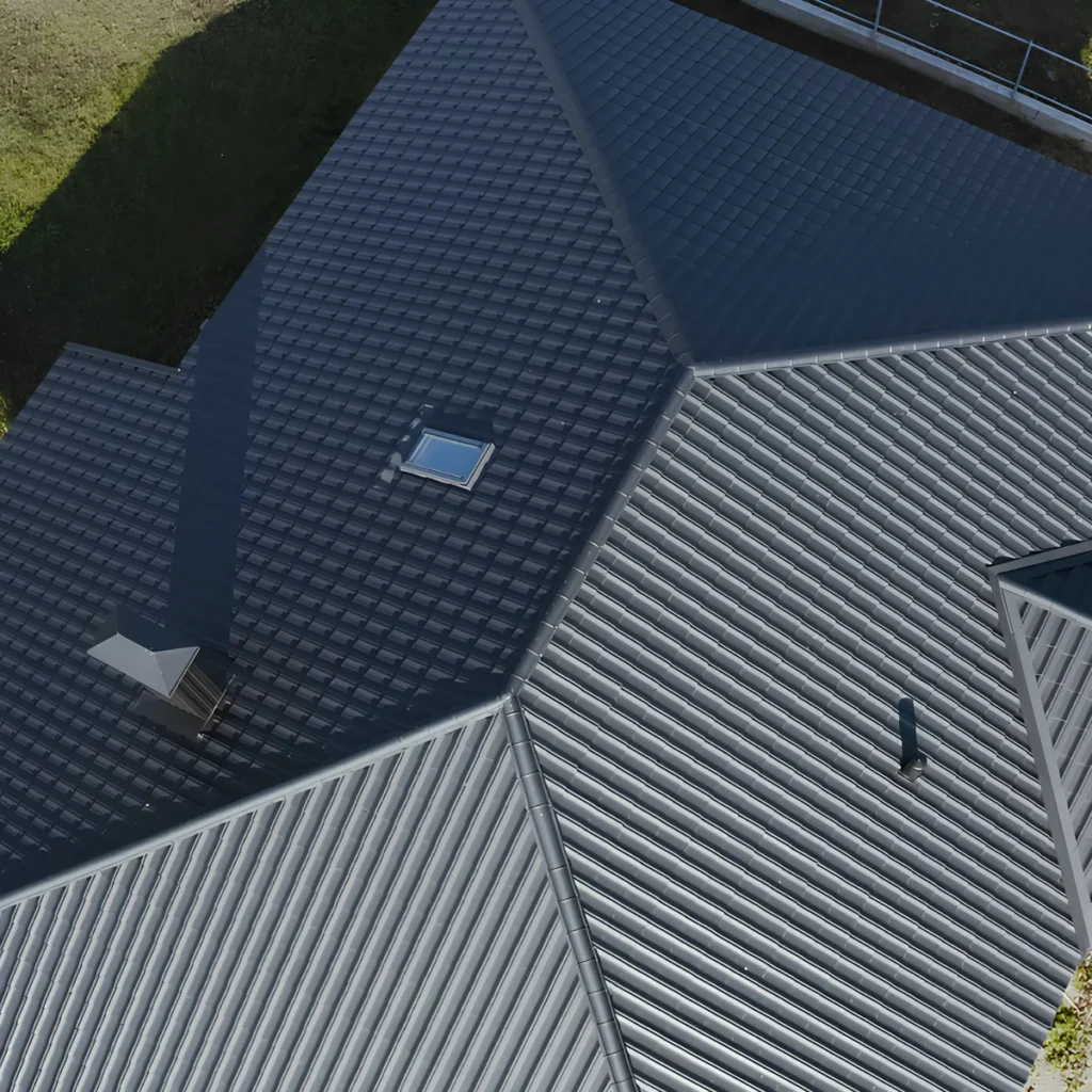 Image showing an aerial shot of a new roof on an Ocala home.
